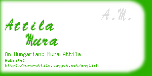 attila mura business card